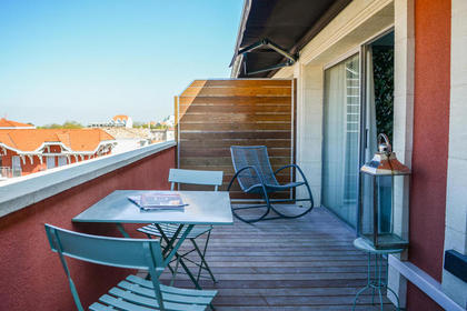 Habitacion Deluxe Terrazza en el Hotel Villa-Lamartine - Hotel 3 estrellas en Arcachon