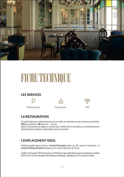 Dossier de Presse 2017 - Hôtel Villa-Lamartine Arcachon - Page 13