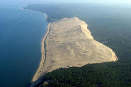 Dune du Pilat en la Bahia de Arcachon