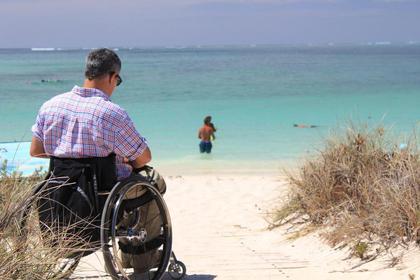 Access to Reduced Mobility People at Villa-Lamartine Hotel in Arcachon